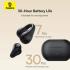 Baseus Bass 15 Clip OWS Wireless Headphones, Dual ENC microphones, Open-Ear Bluetooth 5.4 Earphones with ENC, 30h Battery & Fast Charging - Black